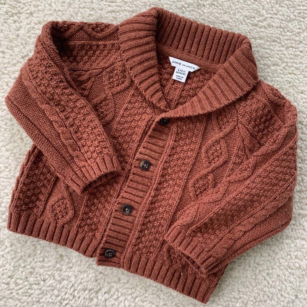 Janie and Jack Shawl Collar Cardigan